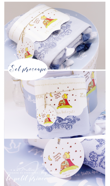 Trusou de botez cu broderie personalizata pentru baieti, Micul print, Le petit prince  9